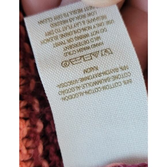 Free People Sz. XS Sweater Striped Cardigan Lightweight Big Button Pockets Long - Picture 11 of 16